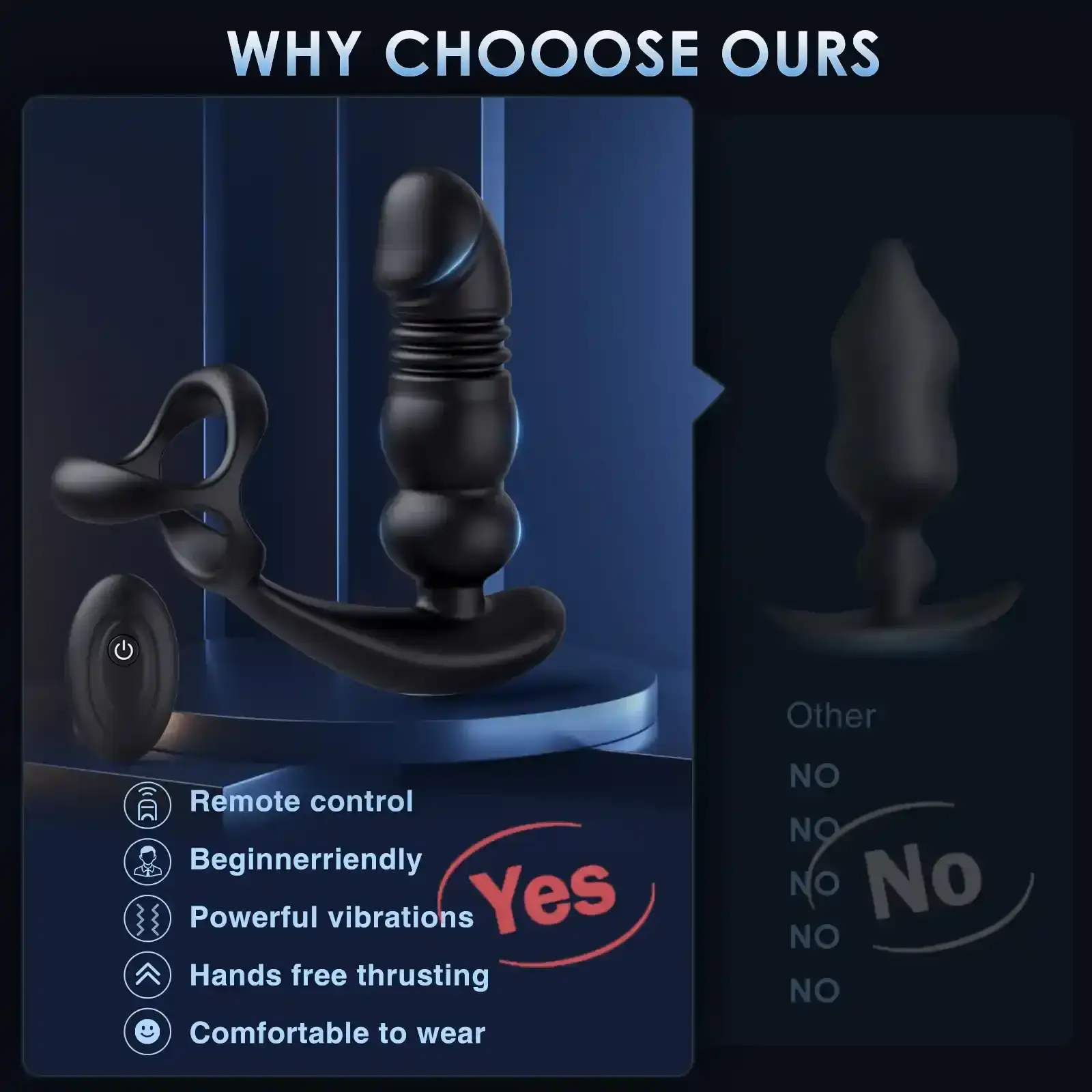 masseur prostate vibrant incurve silicone