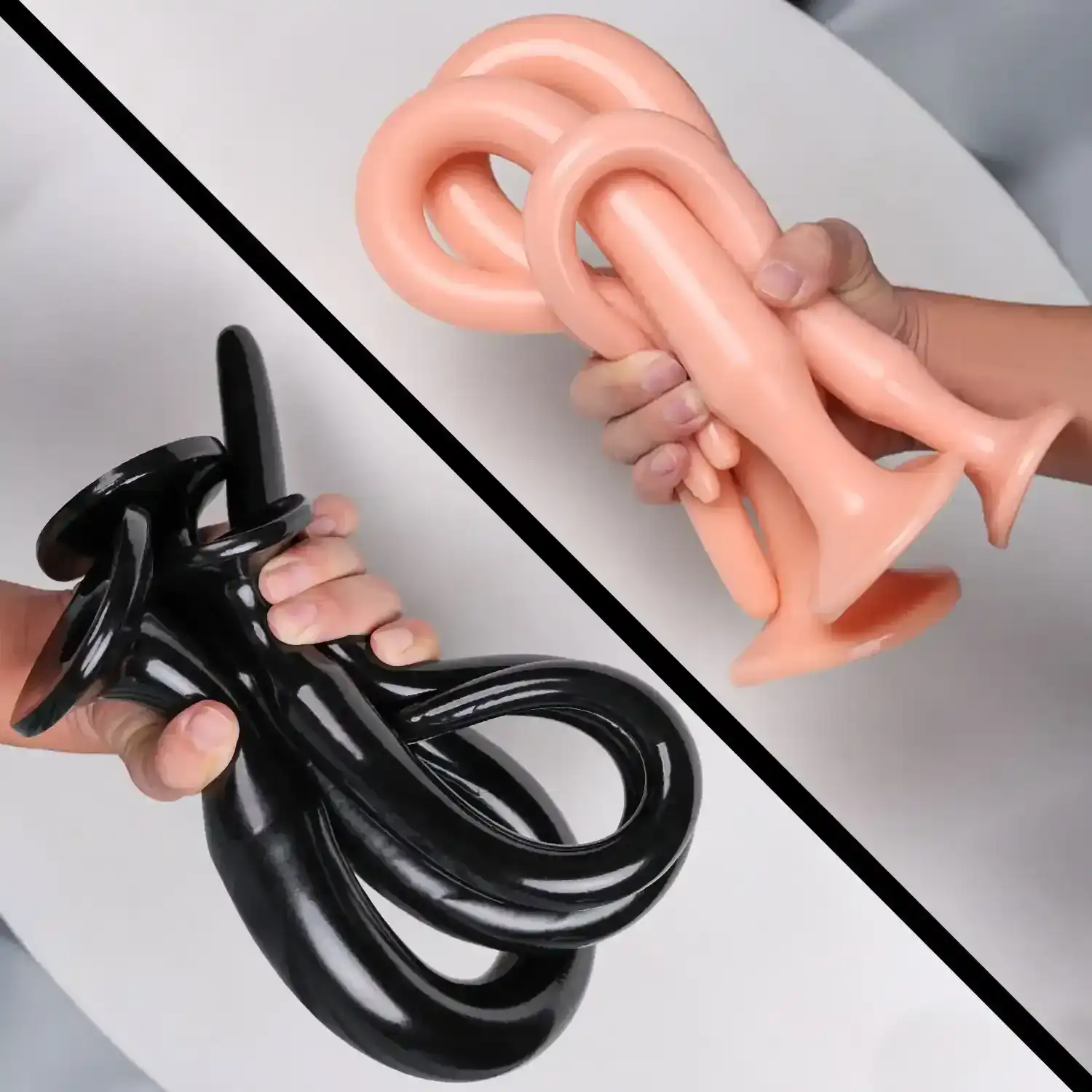 masseur prostatique silicone medical noir