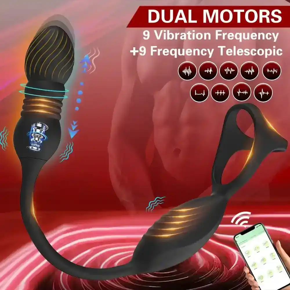 masseur prostatique vibrant avec telecommande
