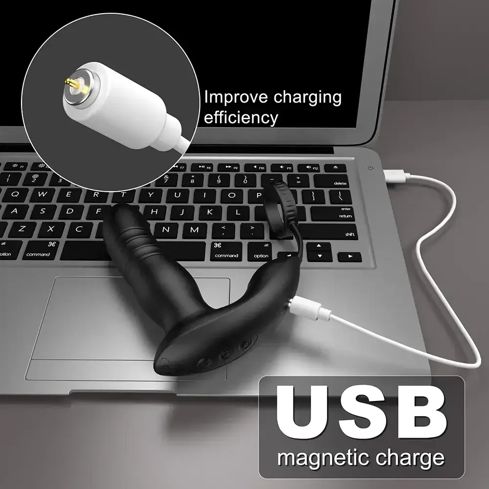 masseur prostatique vibrant en silicone 3