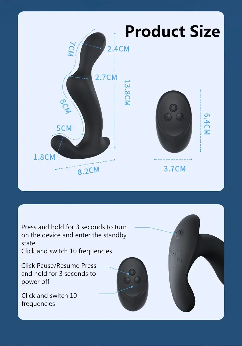 masseur prostatique vibrant telecommande 2