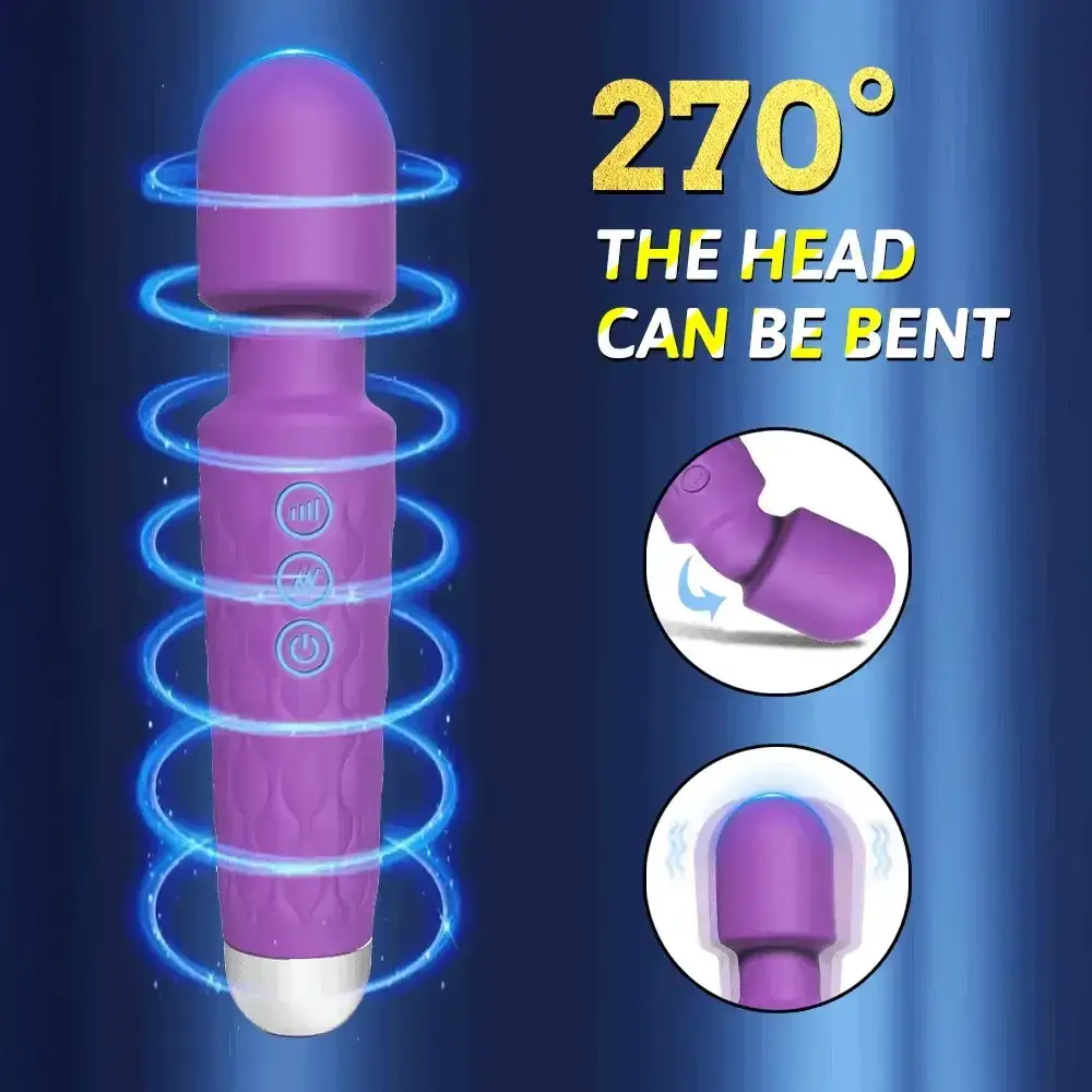 masseur vibrant ergonomique rechargeable usb