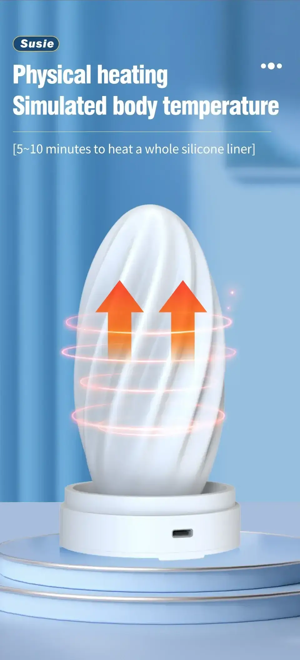 masturbateur chauffant texture pour homme