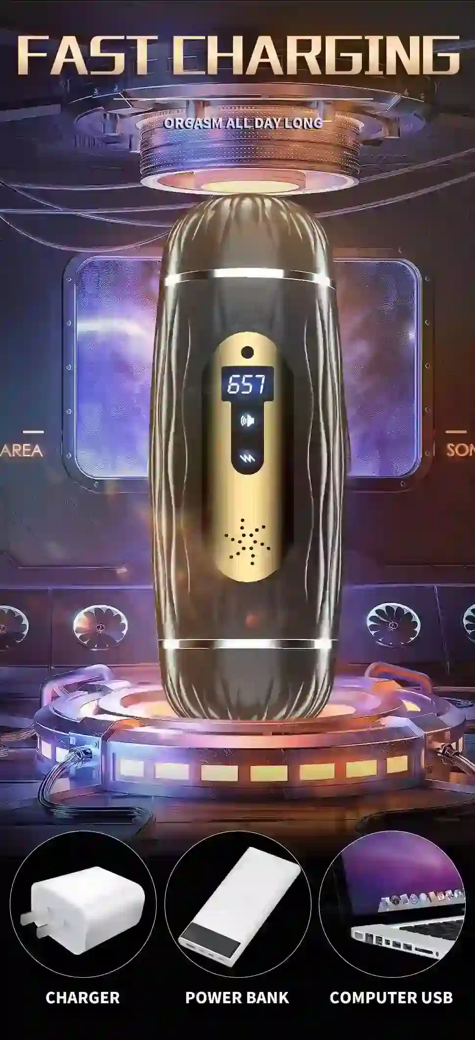 masturbateur chauffant usb pour homme