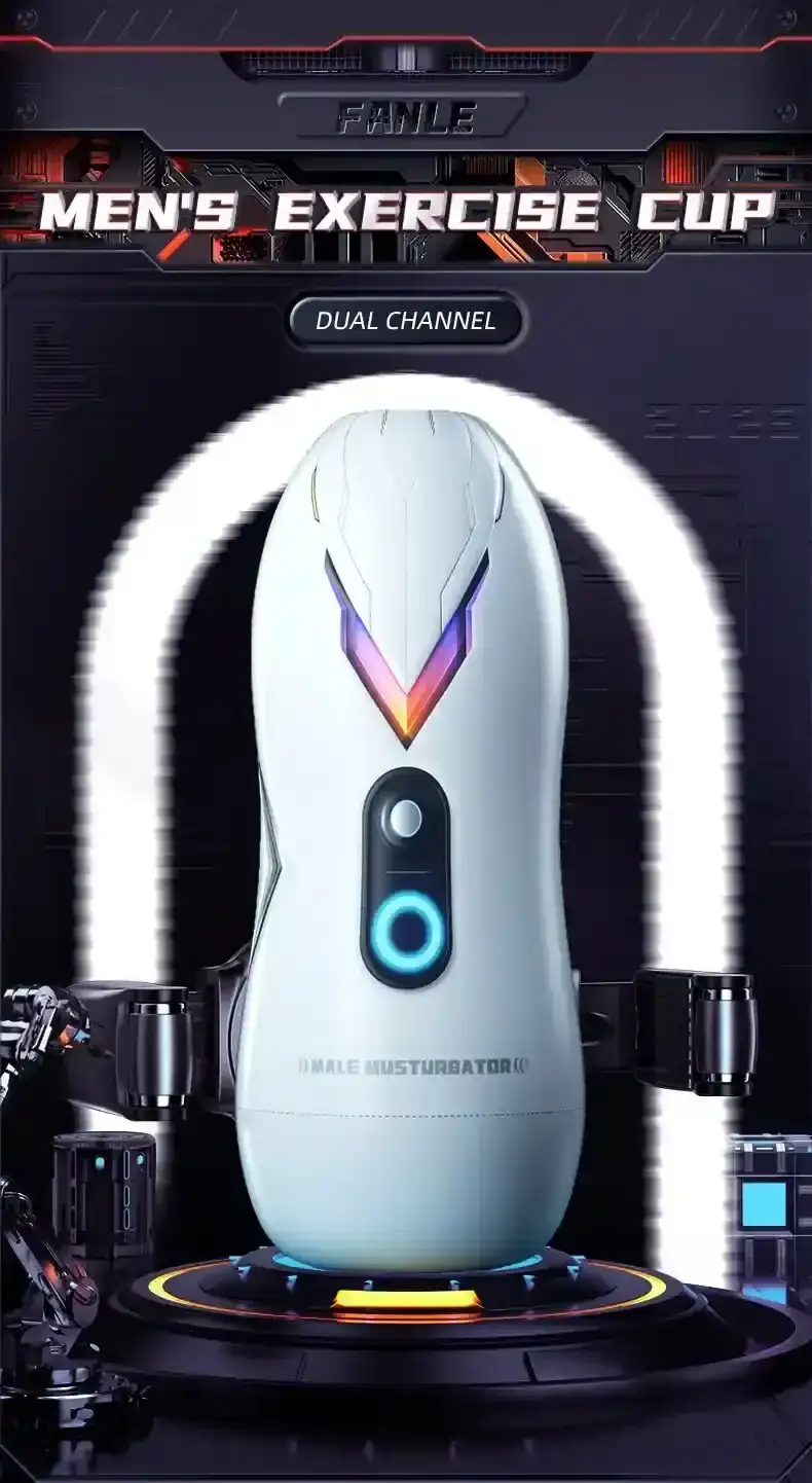 masturbateur double canal vibrant etanche