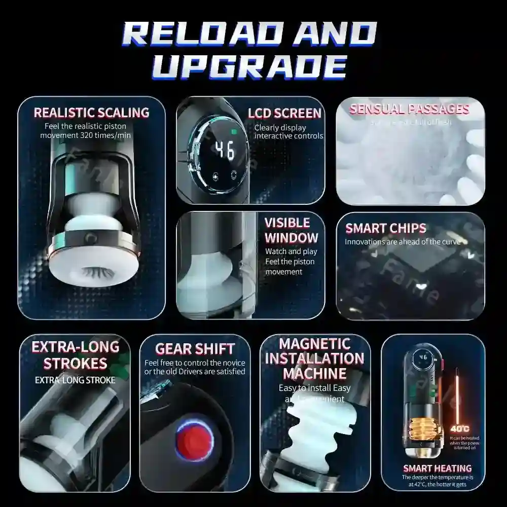 masturbateur homme automatique et rechargeable