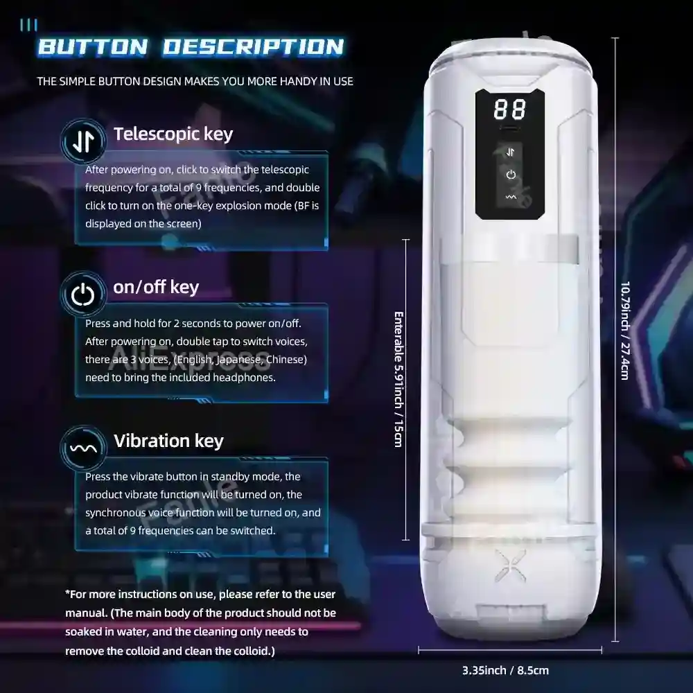 masturbateur homme rechargeable type c usb