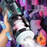 masturbateur homme vibrant et chauffant rechargeable