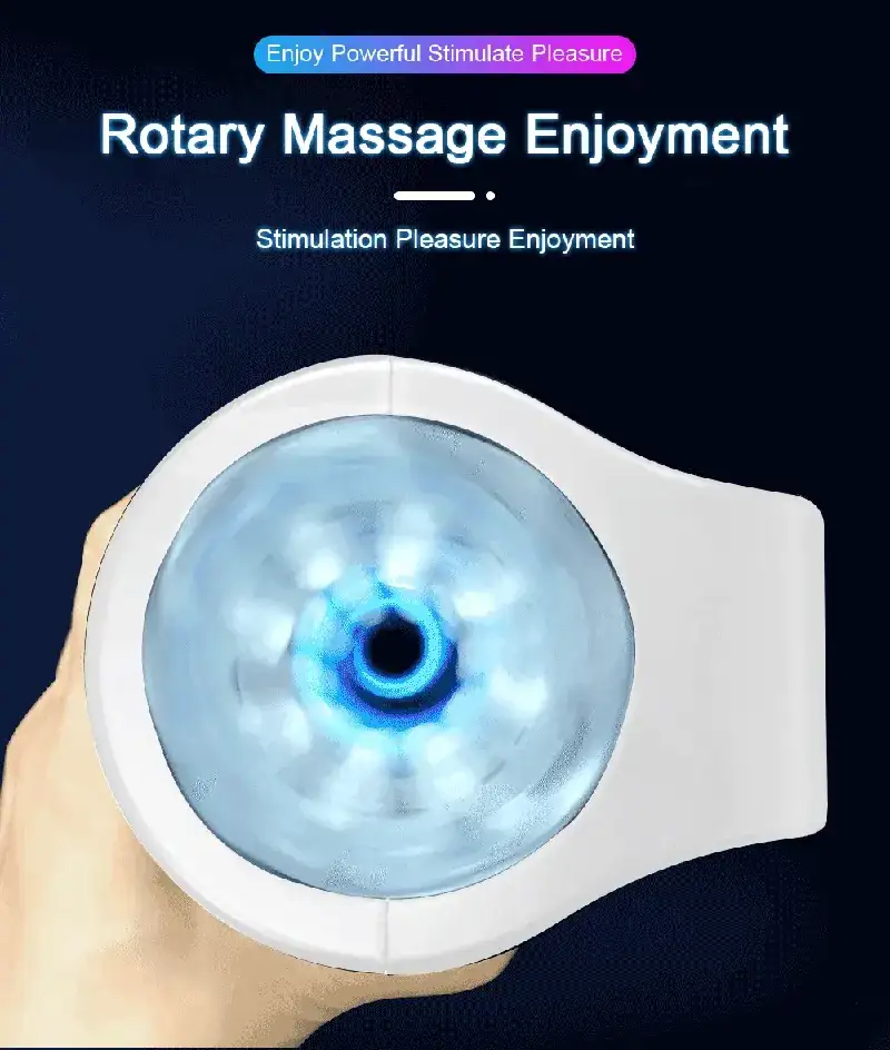 masturbateur homme vibrant rotatif silicone