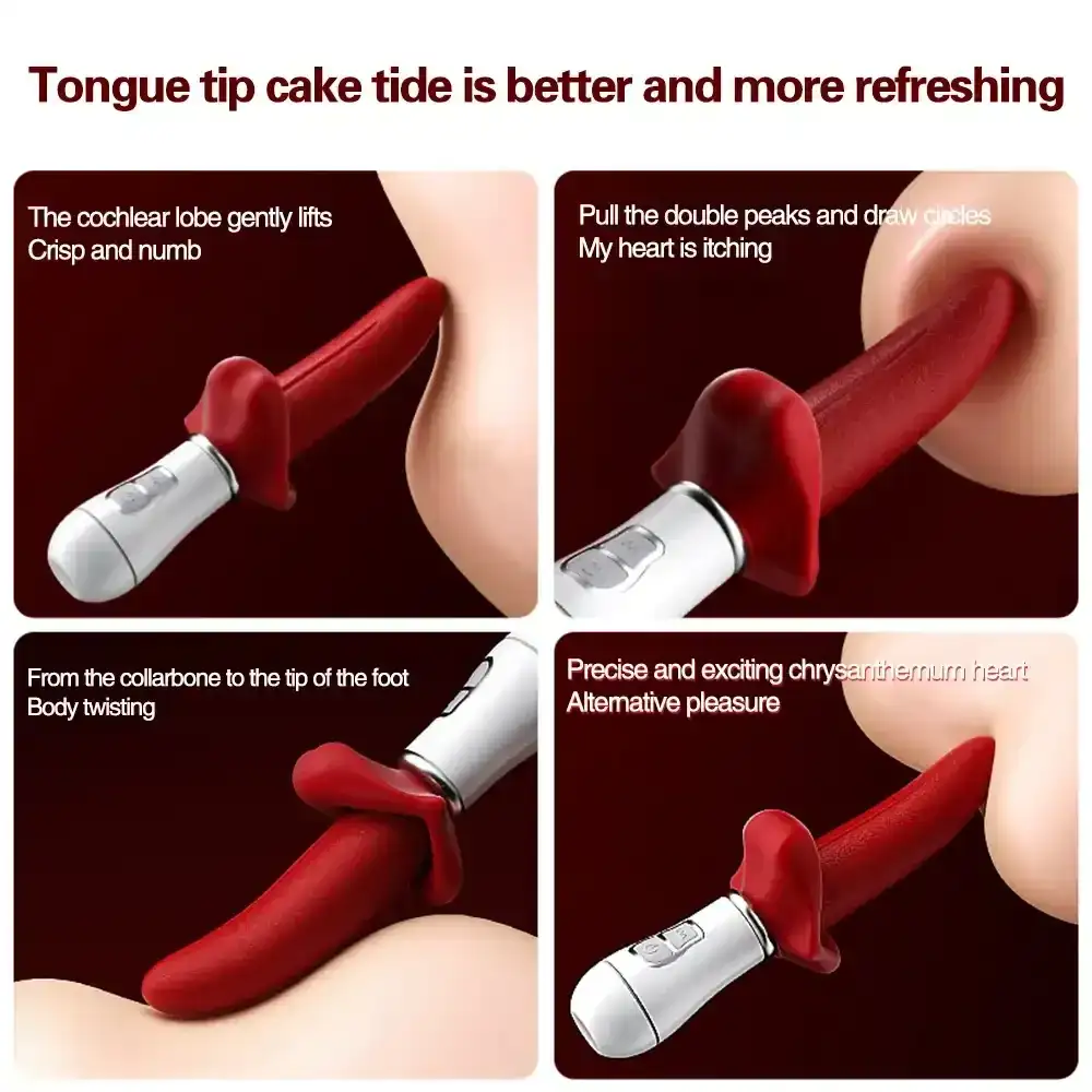 masturbateur langue rechargeable pour femme