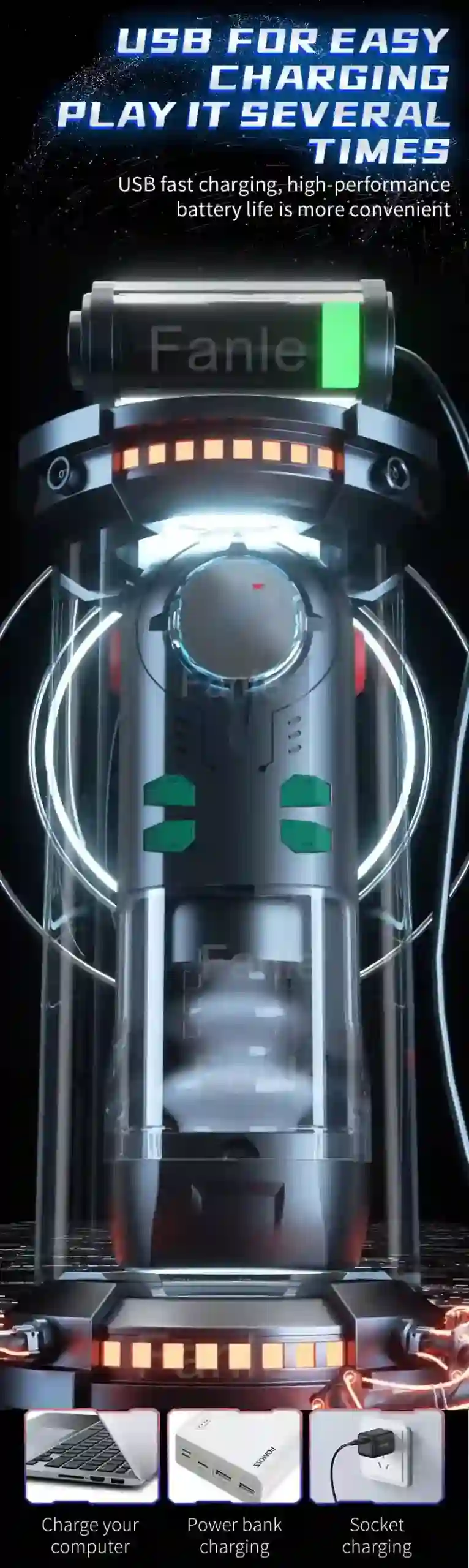 masturbateur masculin a chaleur et vibrations