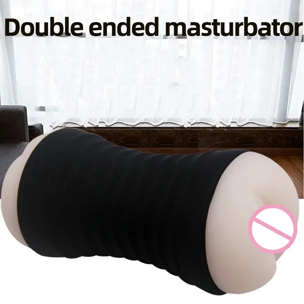 masturbateur masculin double orifice silicone