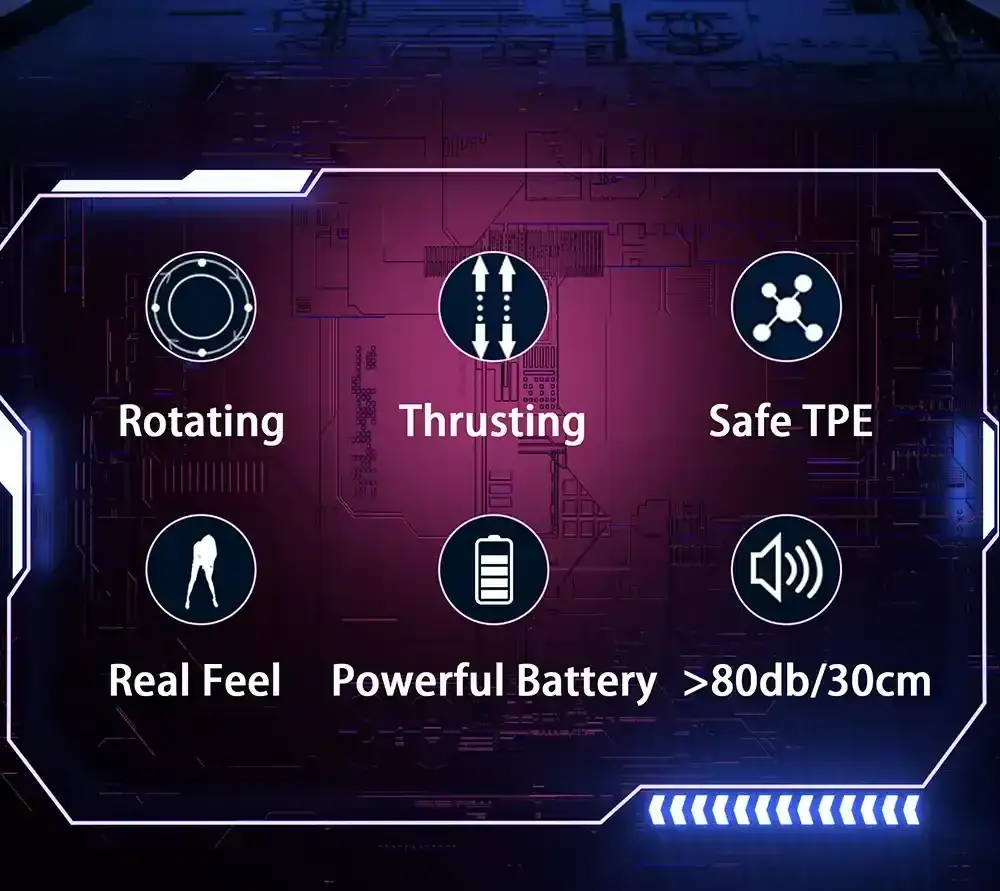 masturbateur masculin mains libres vibrant