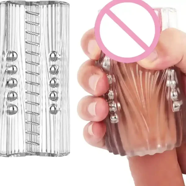 masturbateur masculin ouvert et transparent