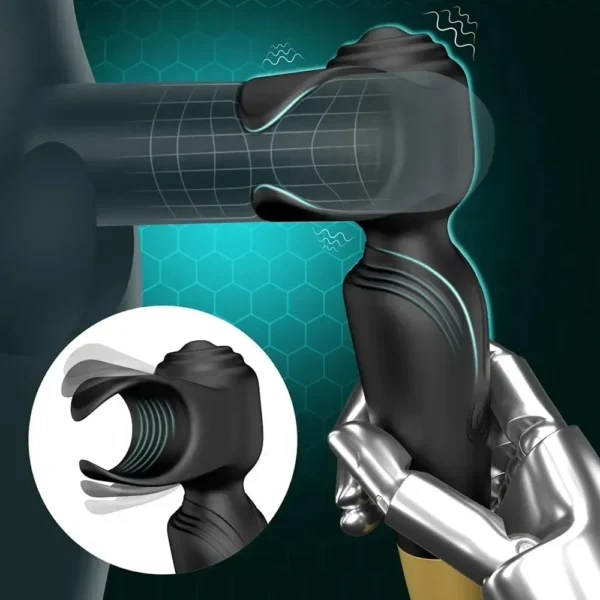 masturbateur masculin rotatif et vibrant