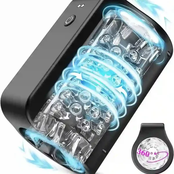 masturbateur rotatif avec differentes vitesses