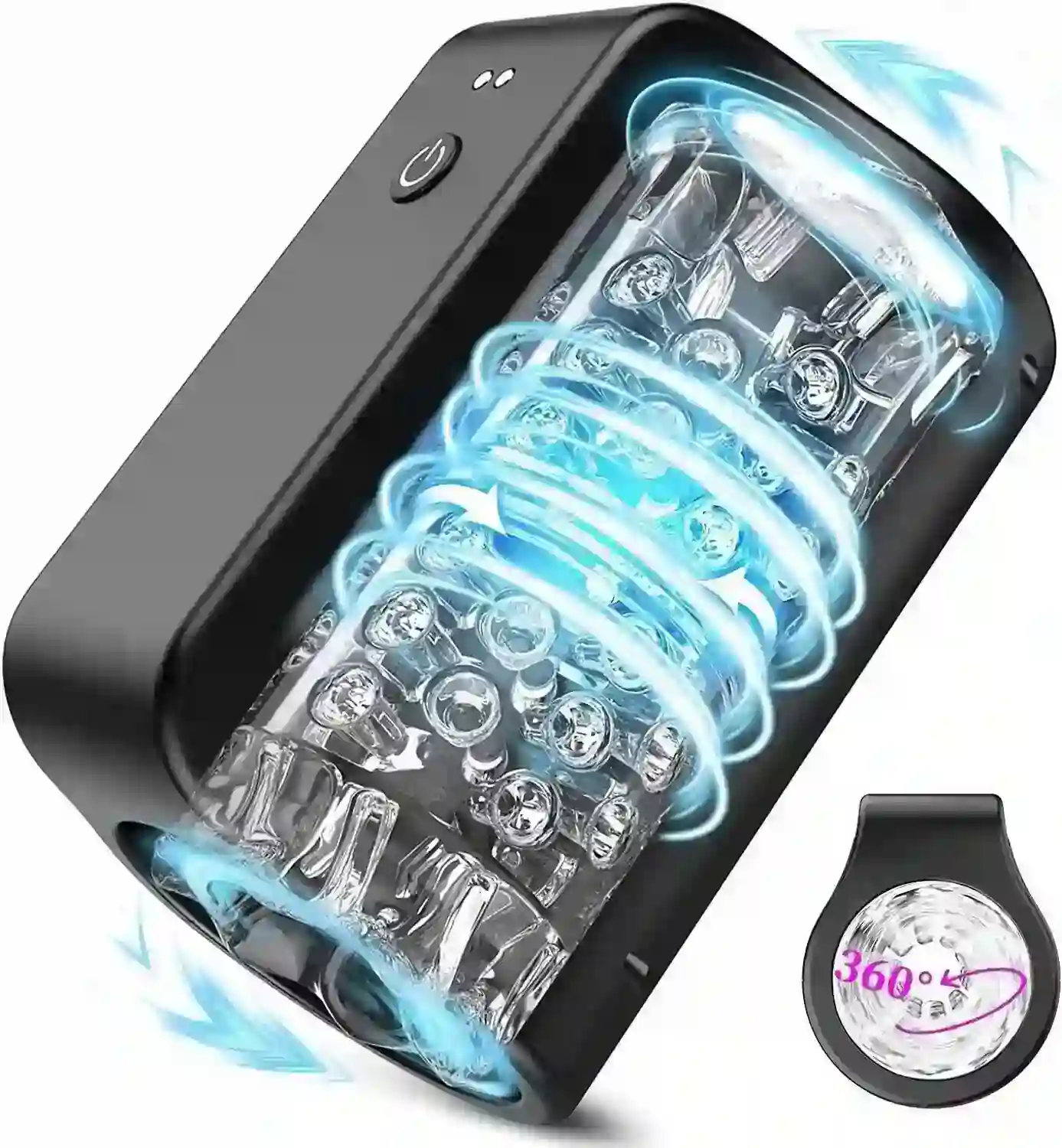 masturbateur rotatif avec differentes vitesses