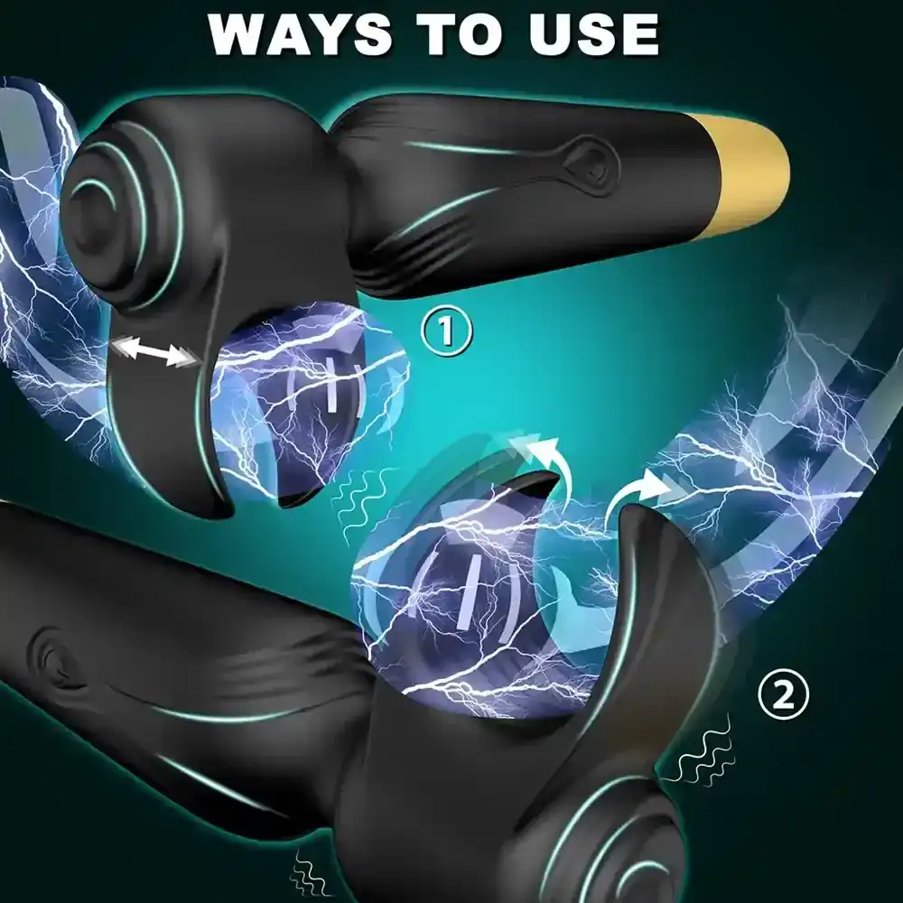 masturbateur rotatif et vibrant pour homme