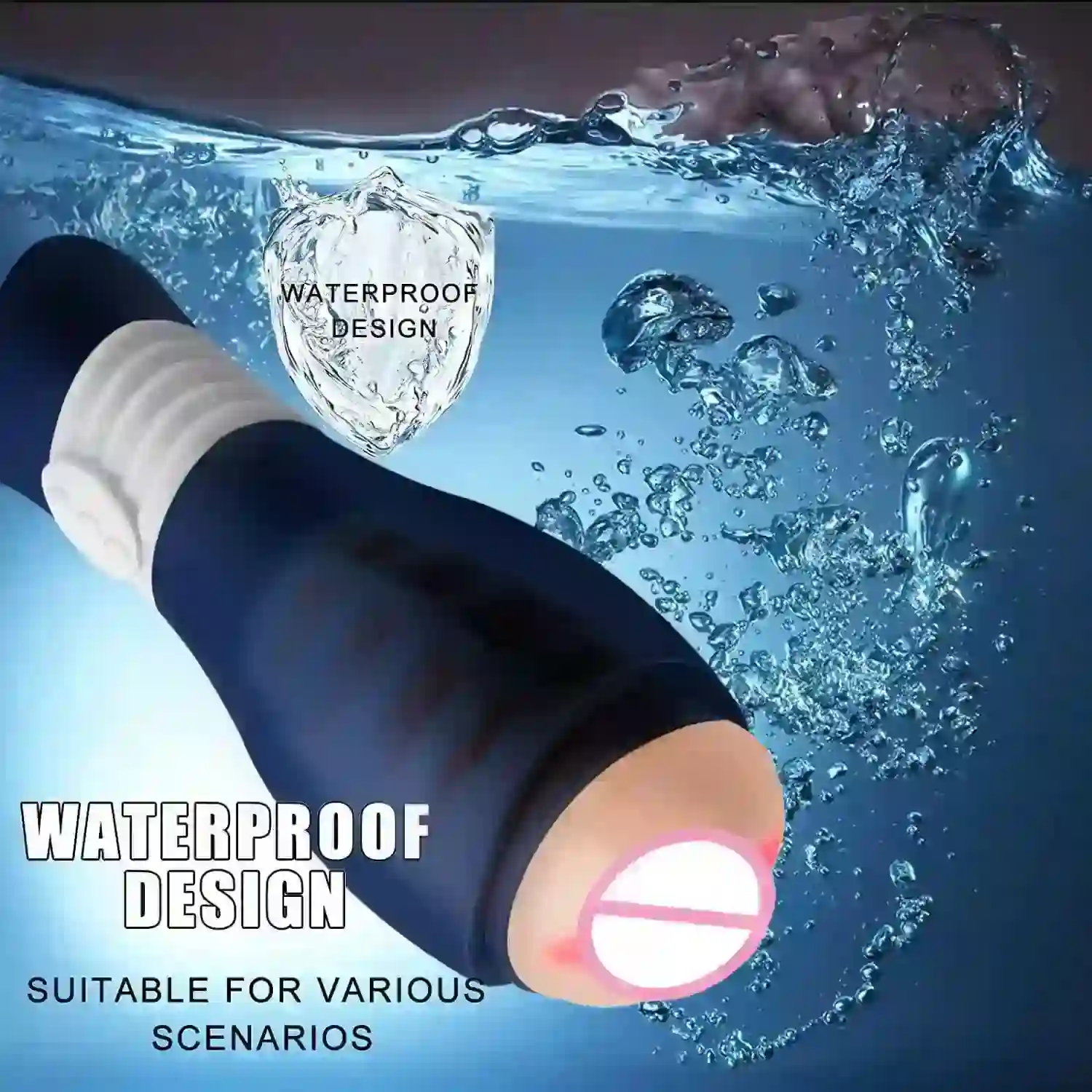 masturbateur telescopique avec texture interne