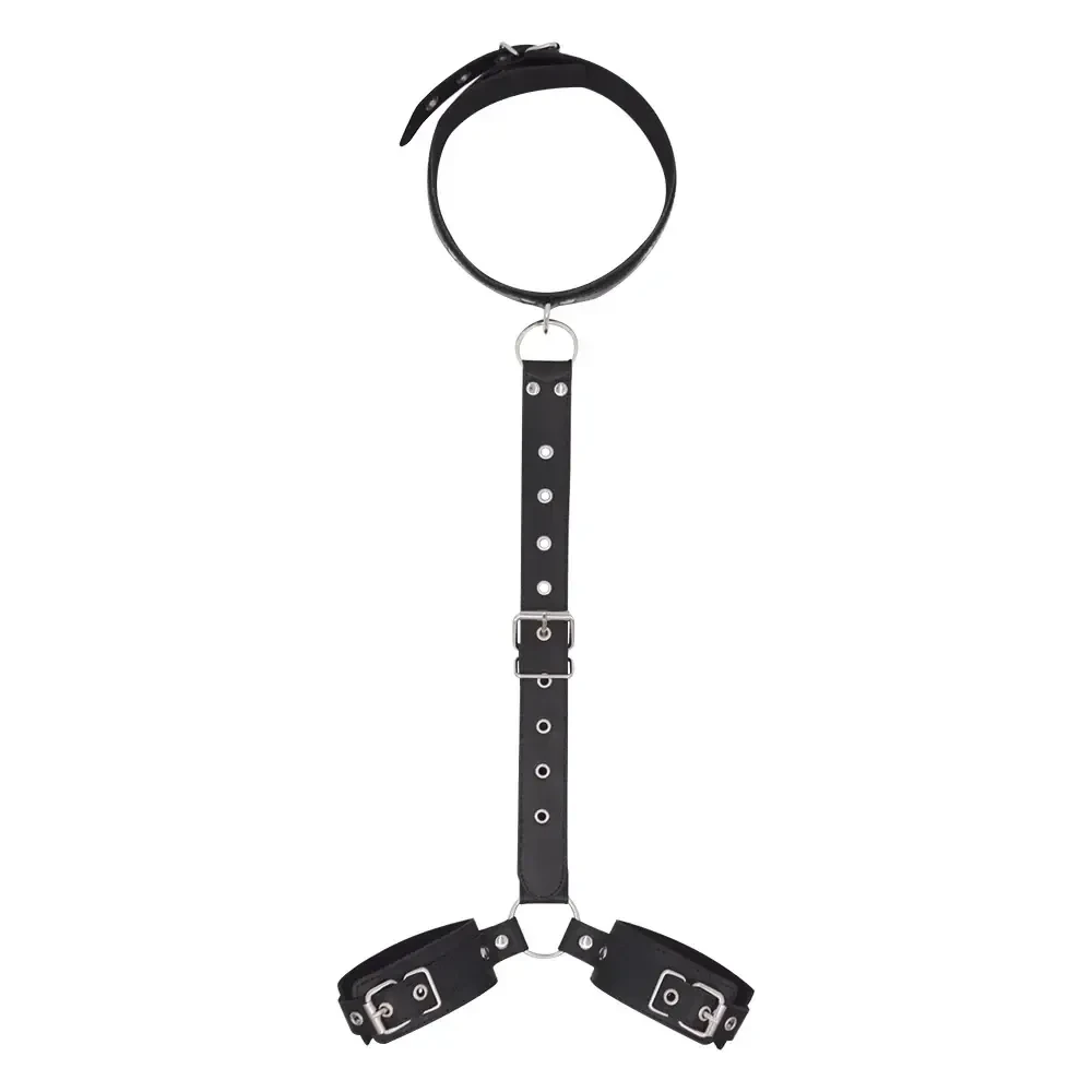 menottes ajustables en cuir pu pour couple
