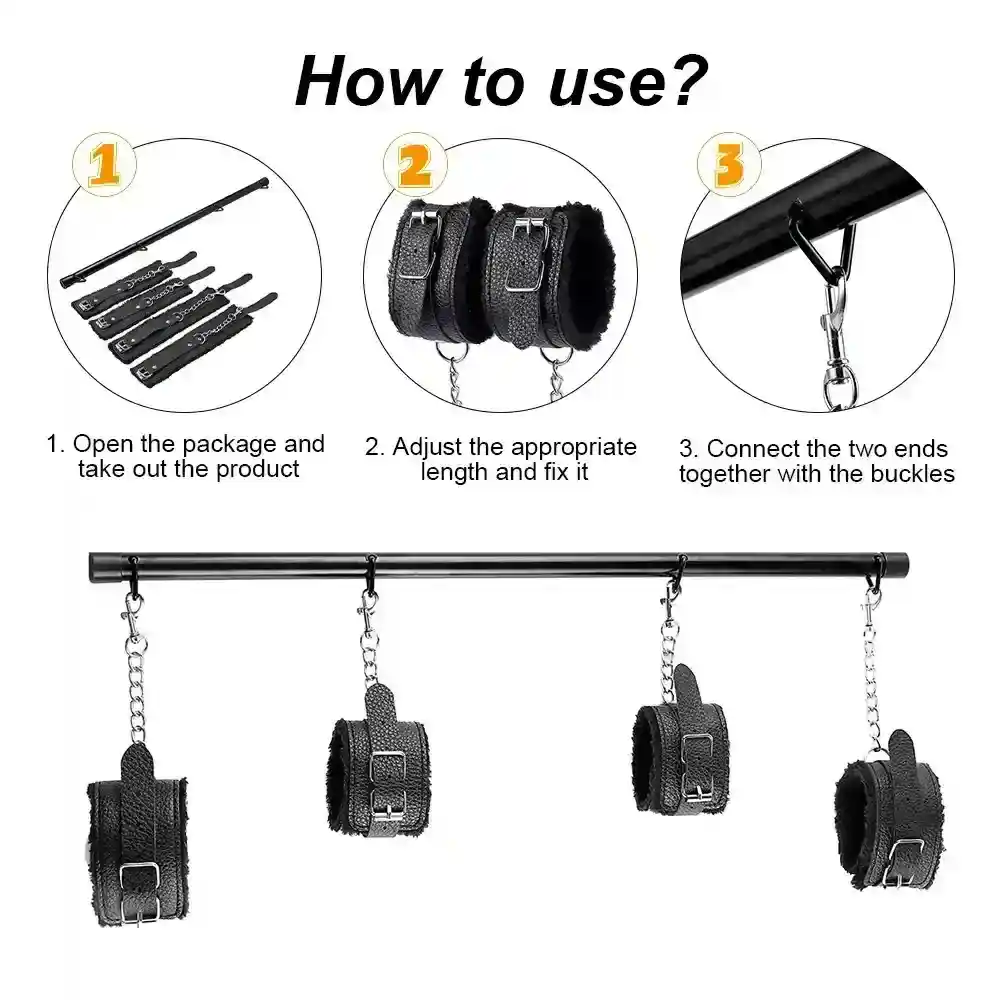 menottes cuir doublure douce peluche