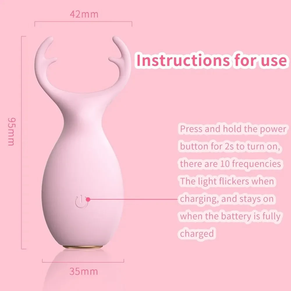 œuf vibrant cerf rose en abs