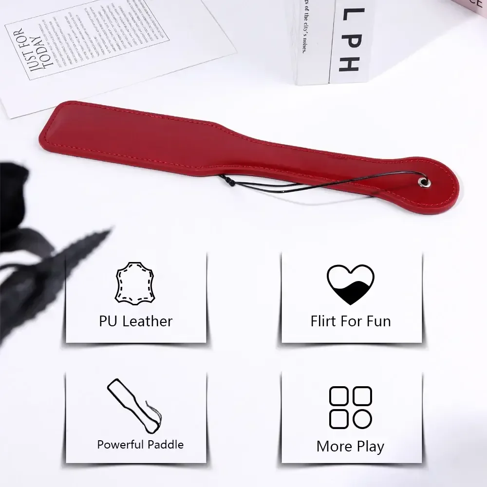 paddle bdsm en cuir veritable