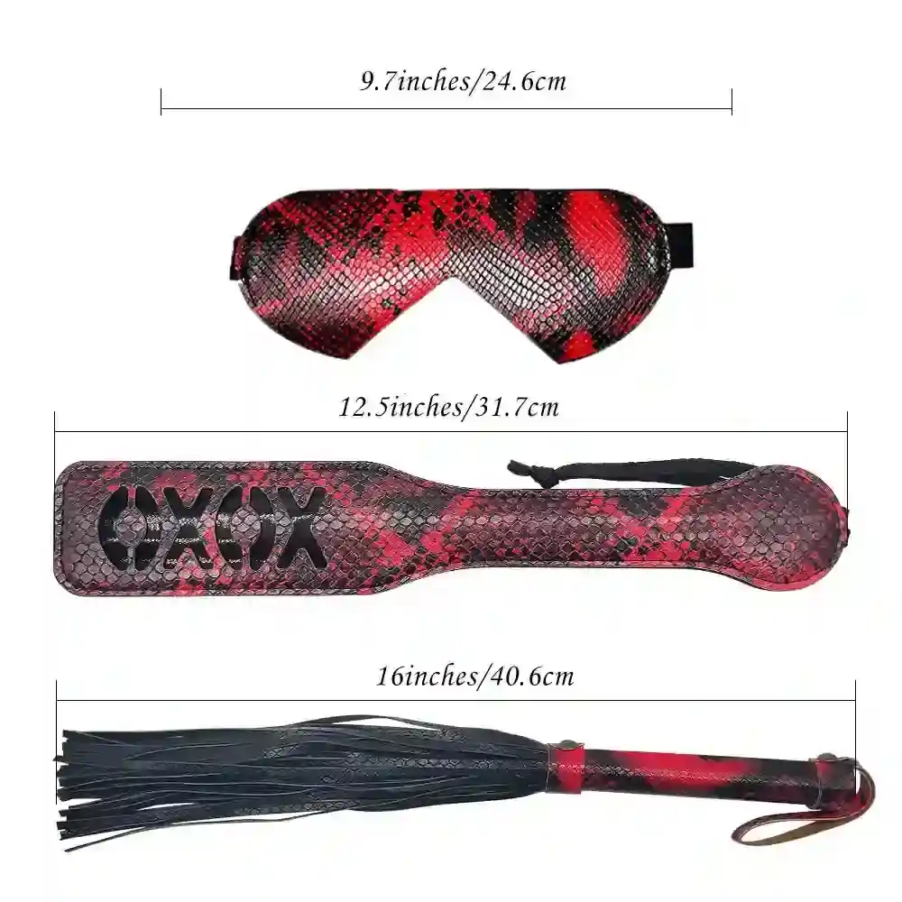 palette bdsm rouge et noire en pu