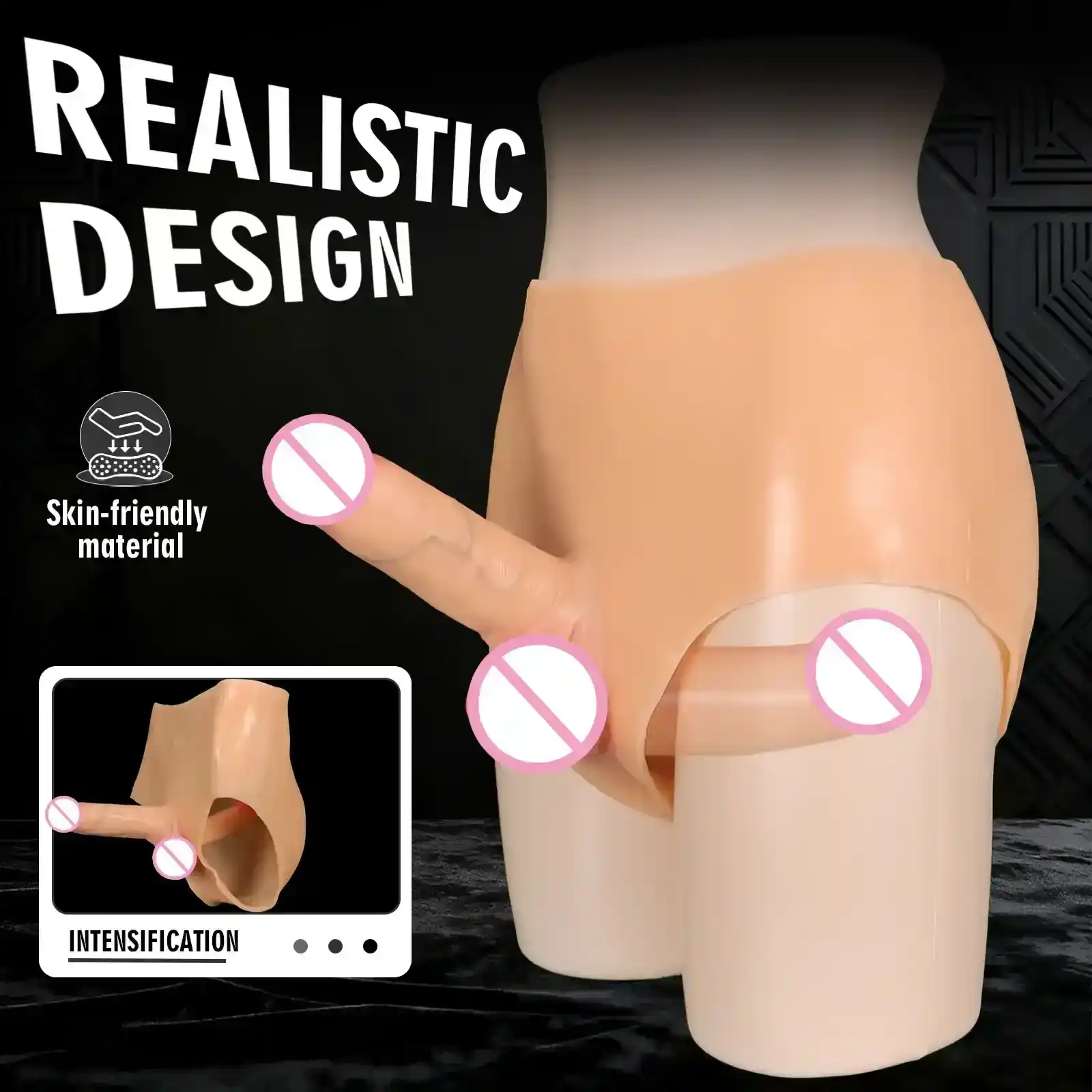 pantalon masturbateur feminin en silicone