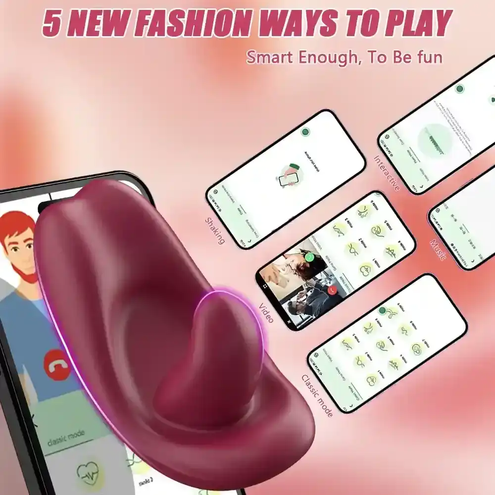 panty vibrant en silicone doux et silencieux