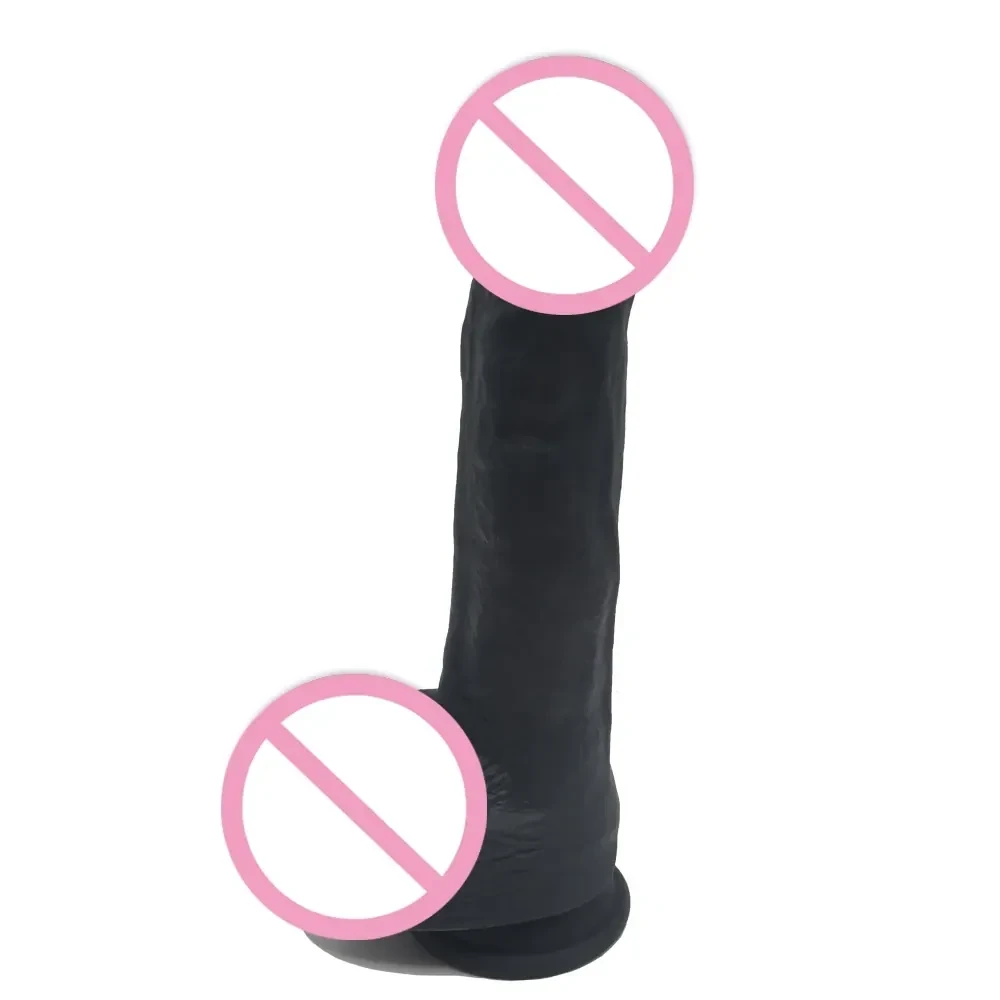 penis artificiel noir en silicone