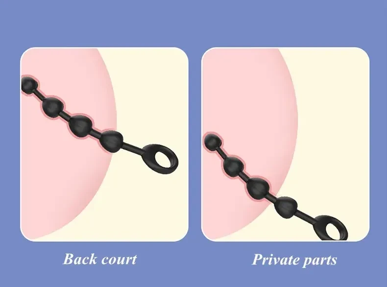 perles anales en silicone medical souple