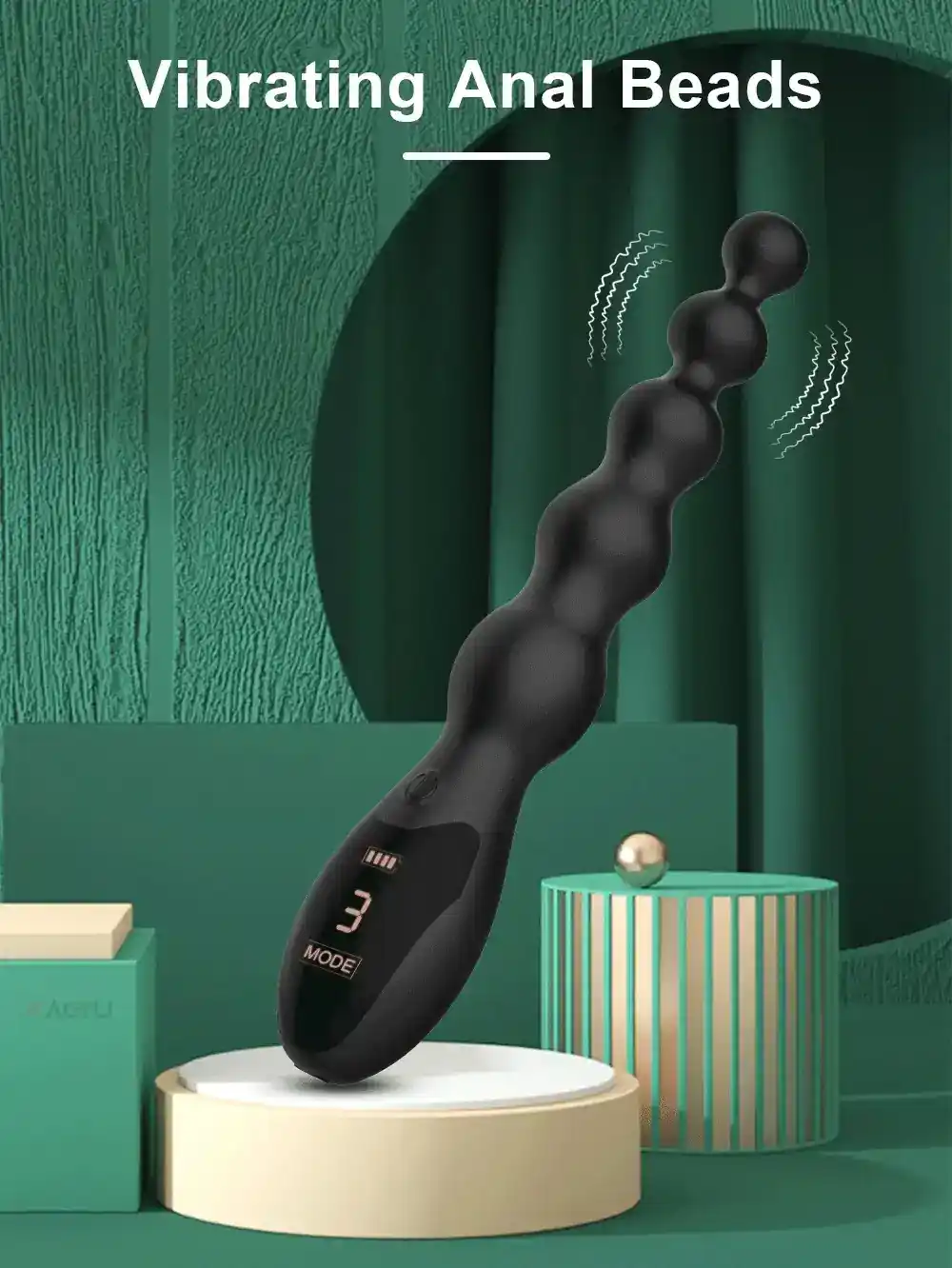 perles anales vibrantes silicone