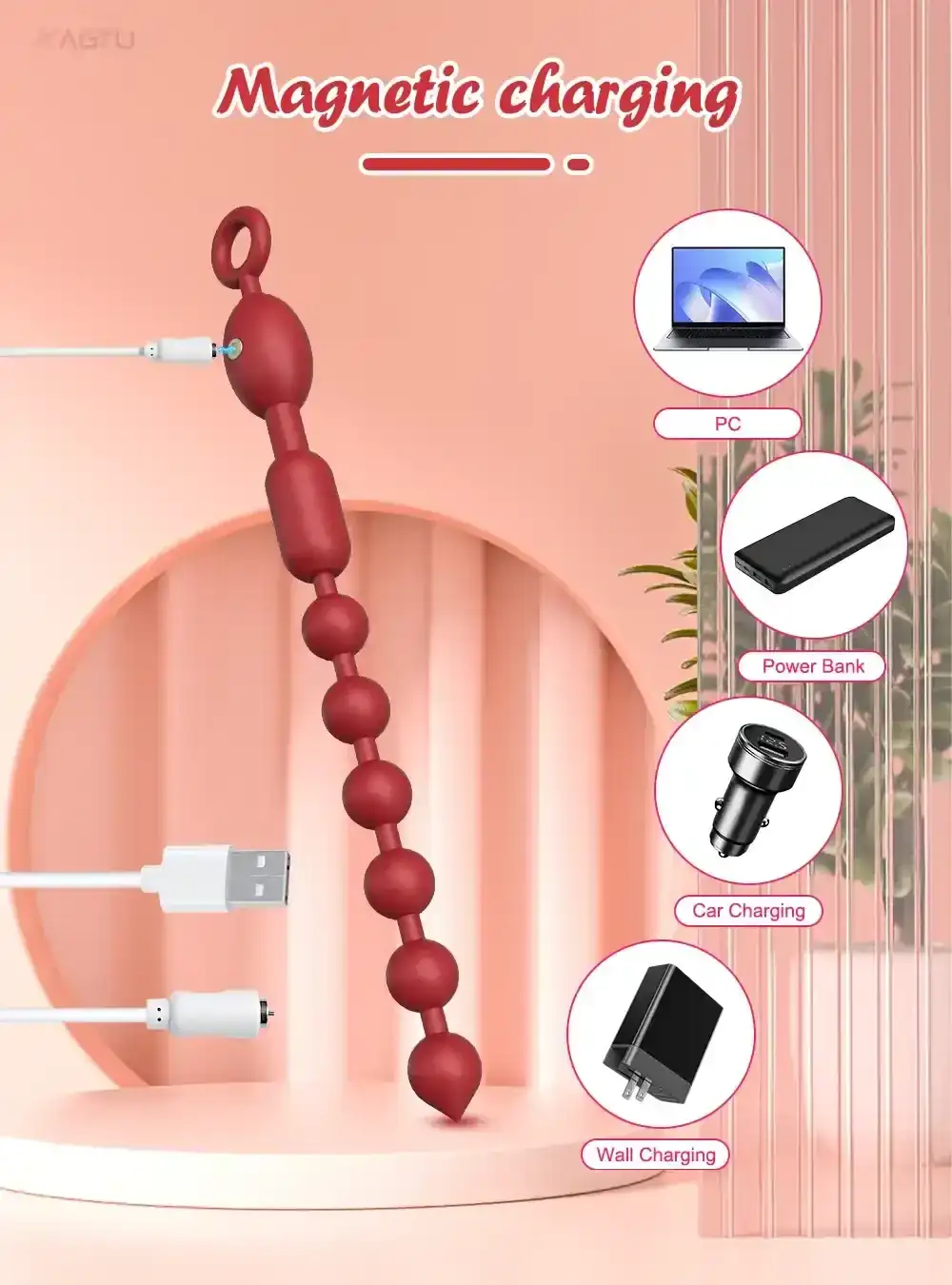 perles anales vibrantes silicone etanche
