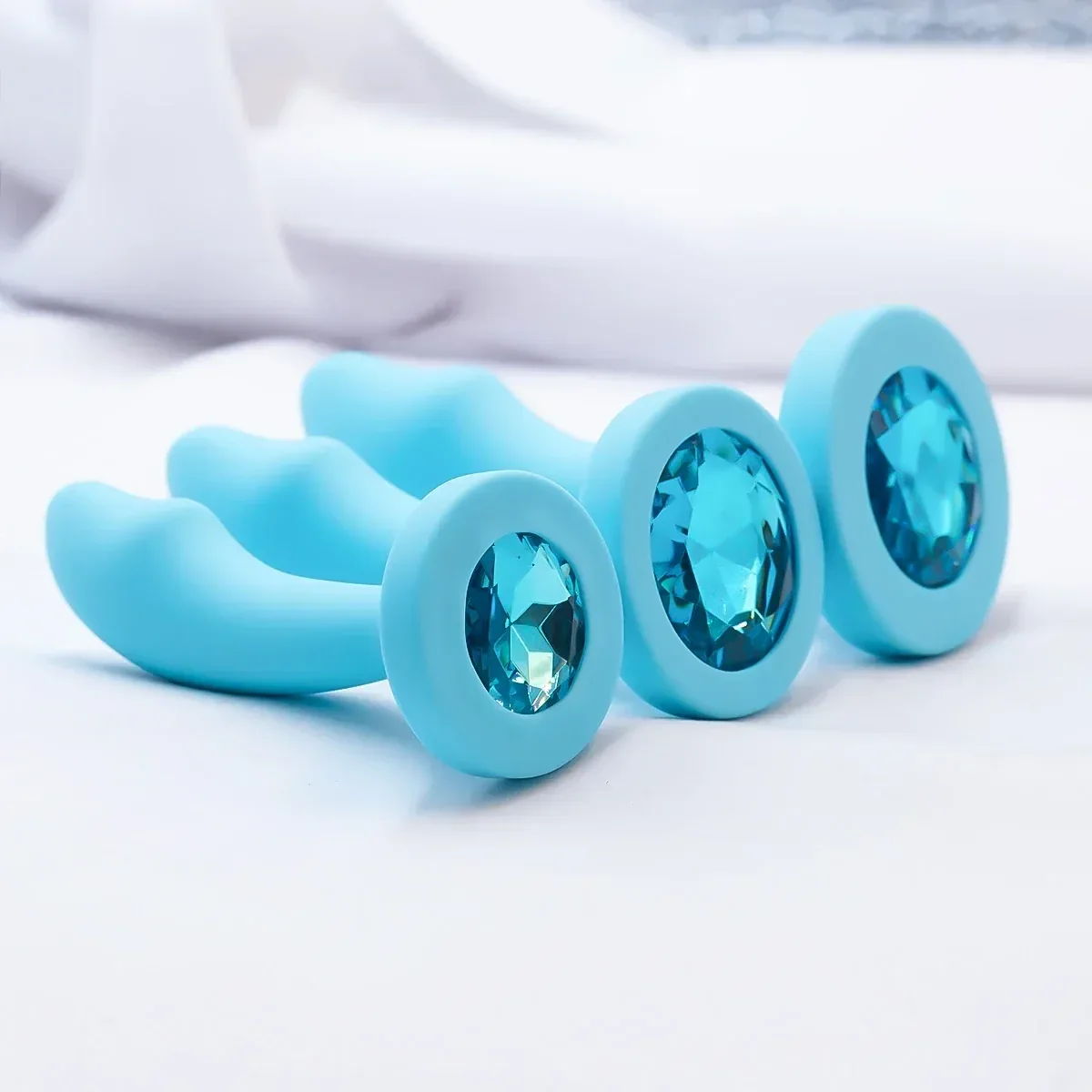 petit plug anal silicone bleu confort