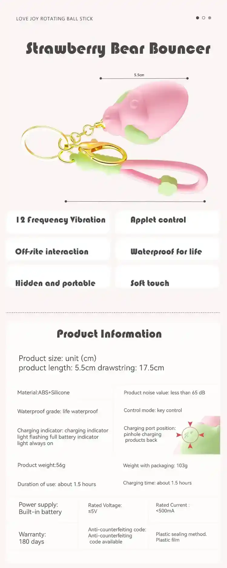 petit vibrateur fraise silencieux