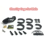 plastique résistant cage de chasteté homme