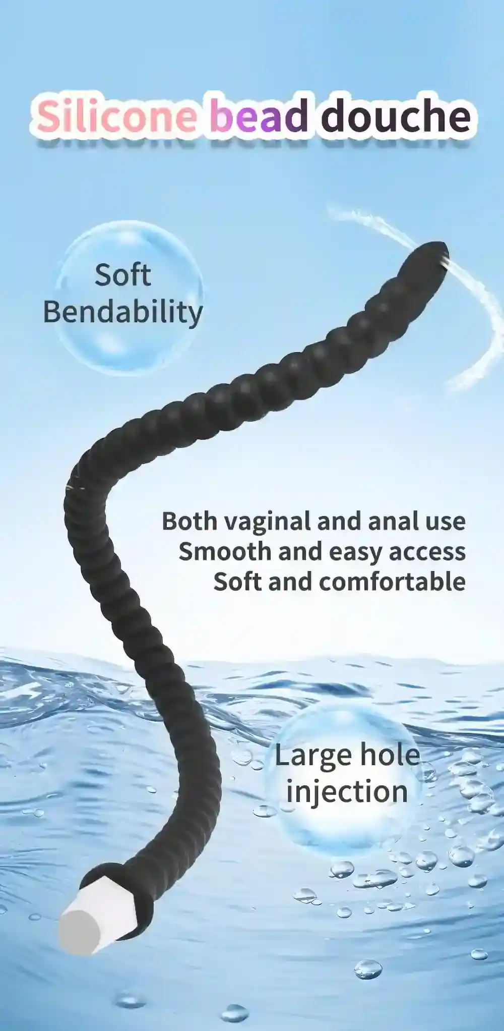 plug anal 3 tailles lavement