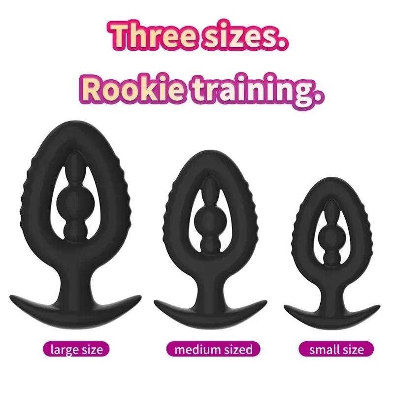 plug anal avec perles de stimulation