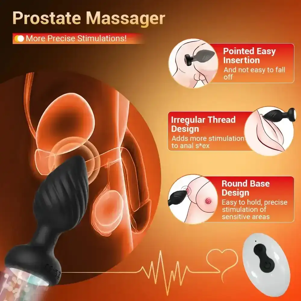 plug anal avec vibration intense télécommandé