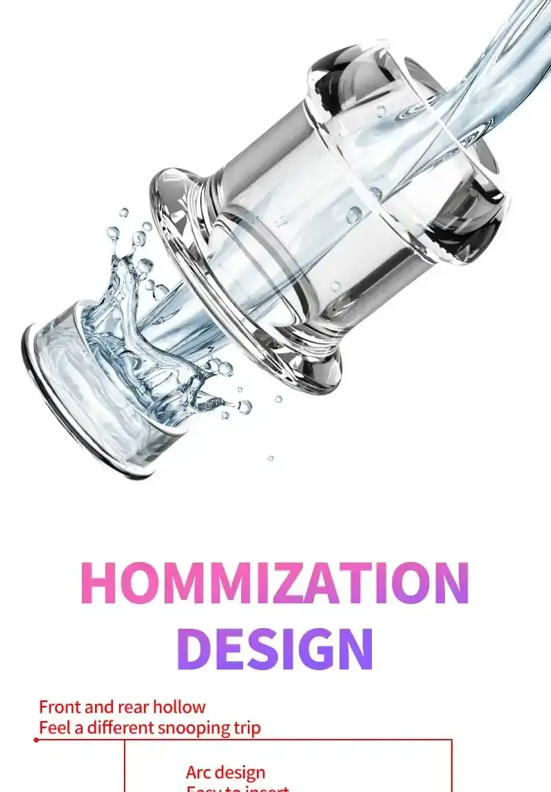 plug anal creux en tpe transparent