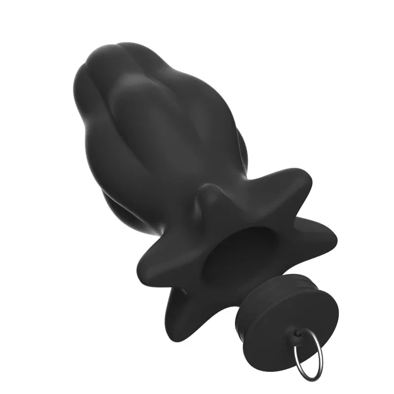 plug anal creux transparent silicone