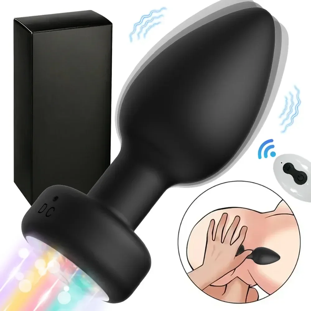 plug anal discret silicone texture telecommande