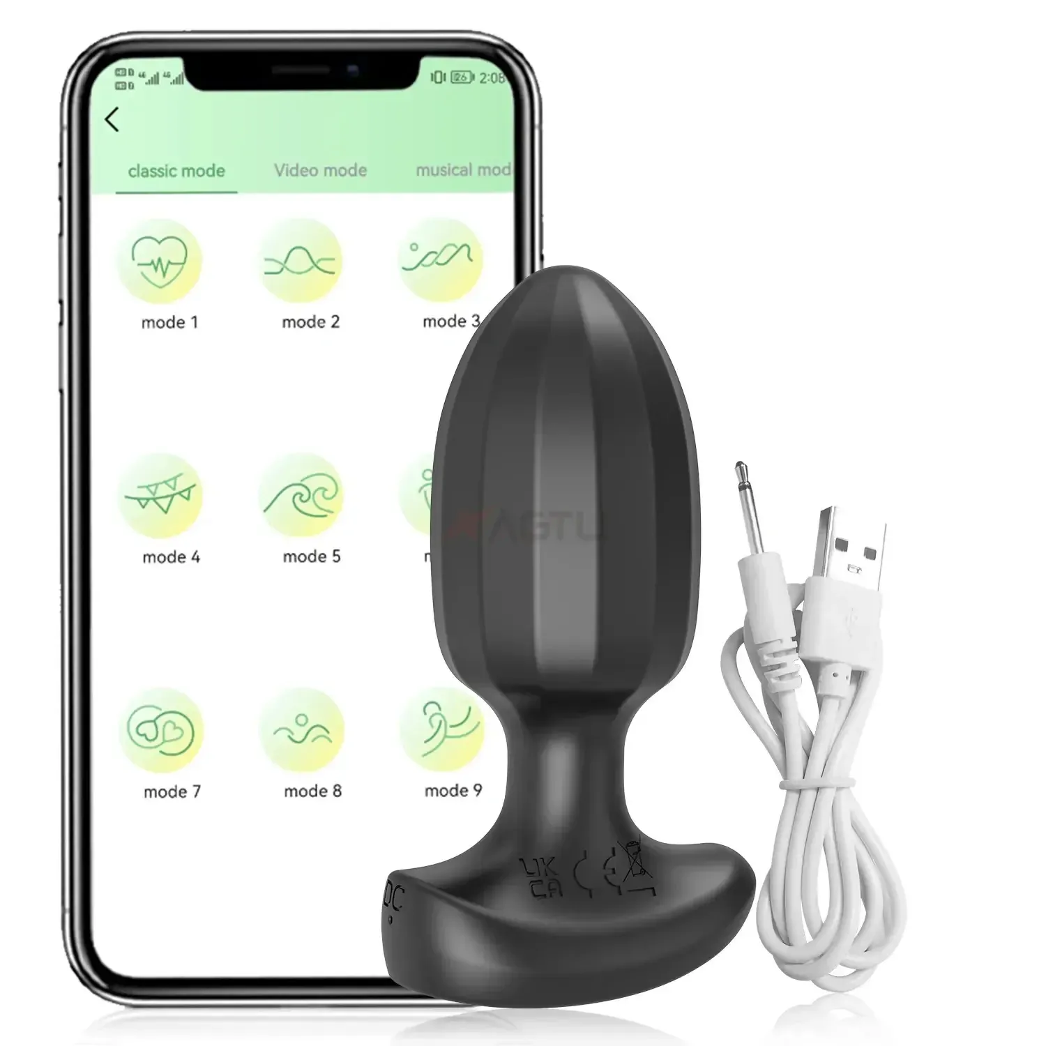 plug anal doux avec vibration