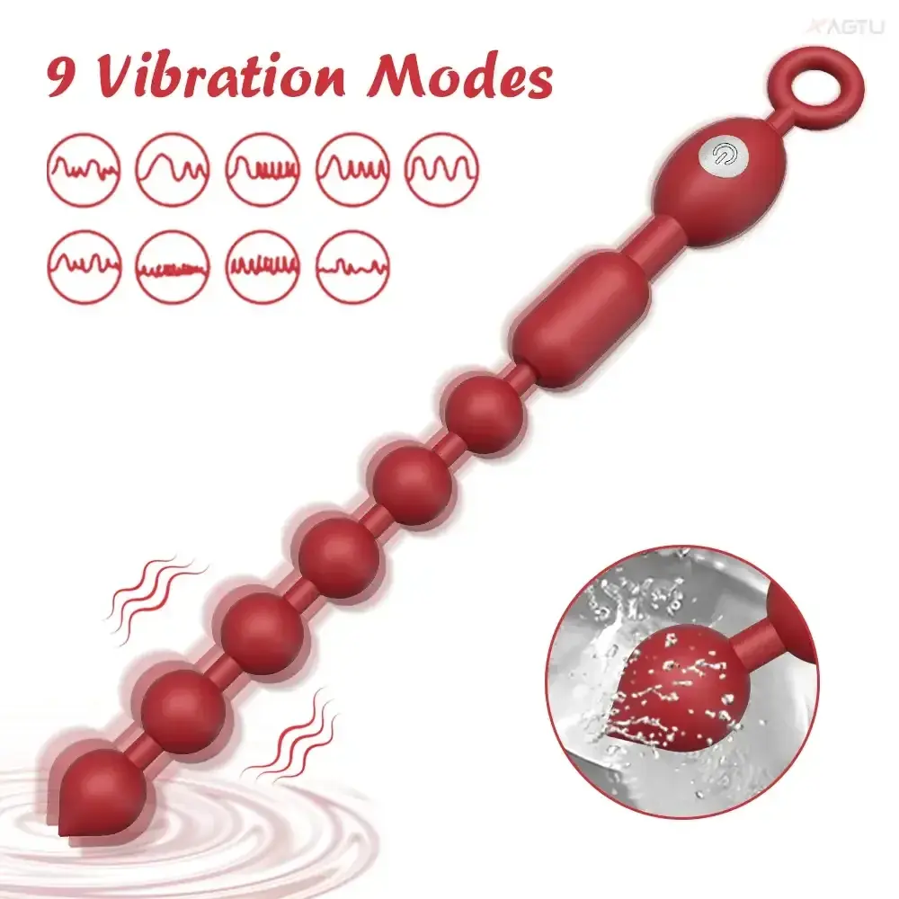 plug anal en silicone 9 modes vibrants