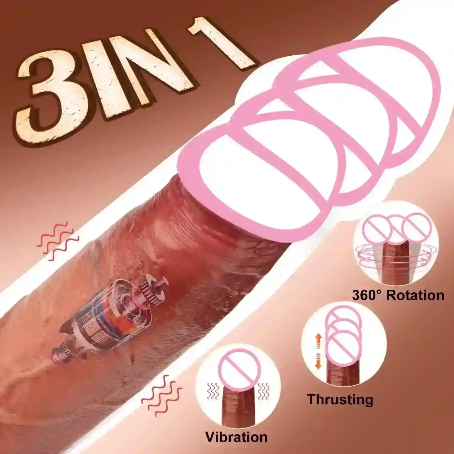plug anal en silicone avec poussee