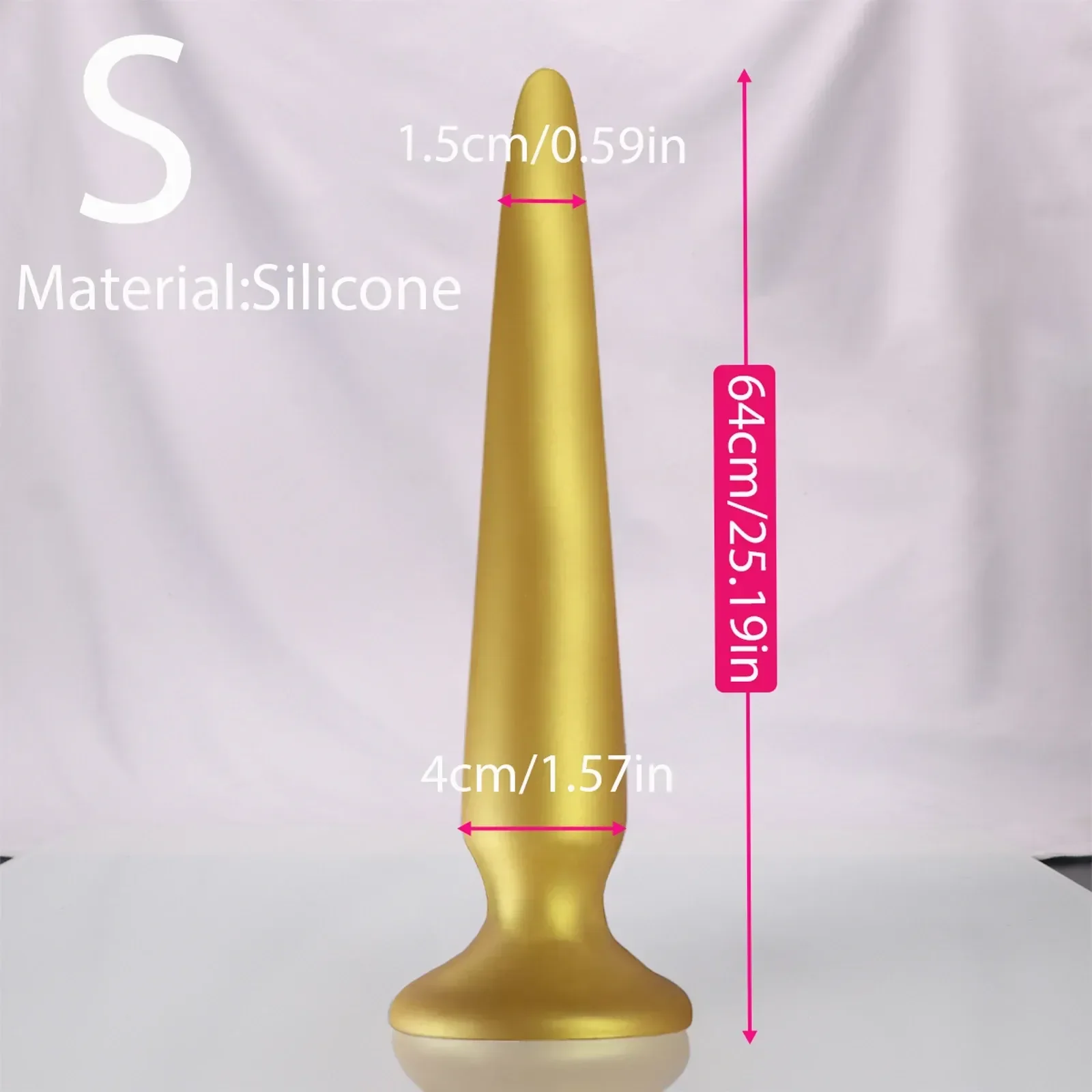 plug anal en silicone avec ventouse 2