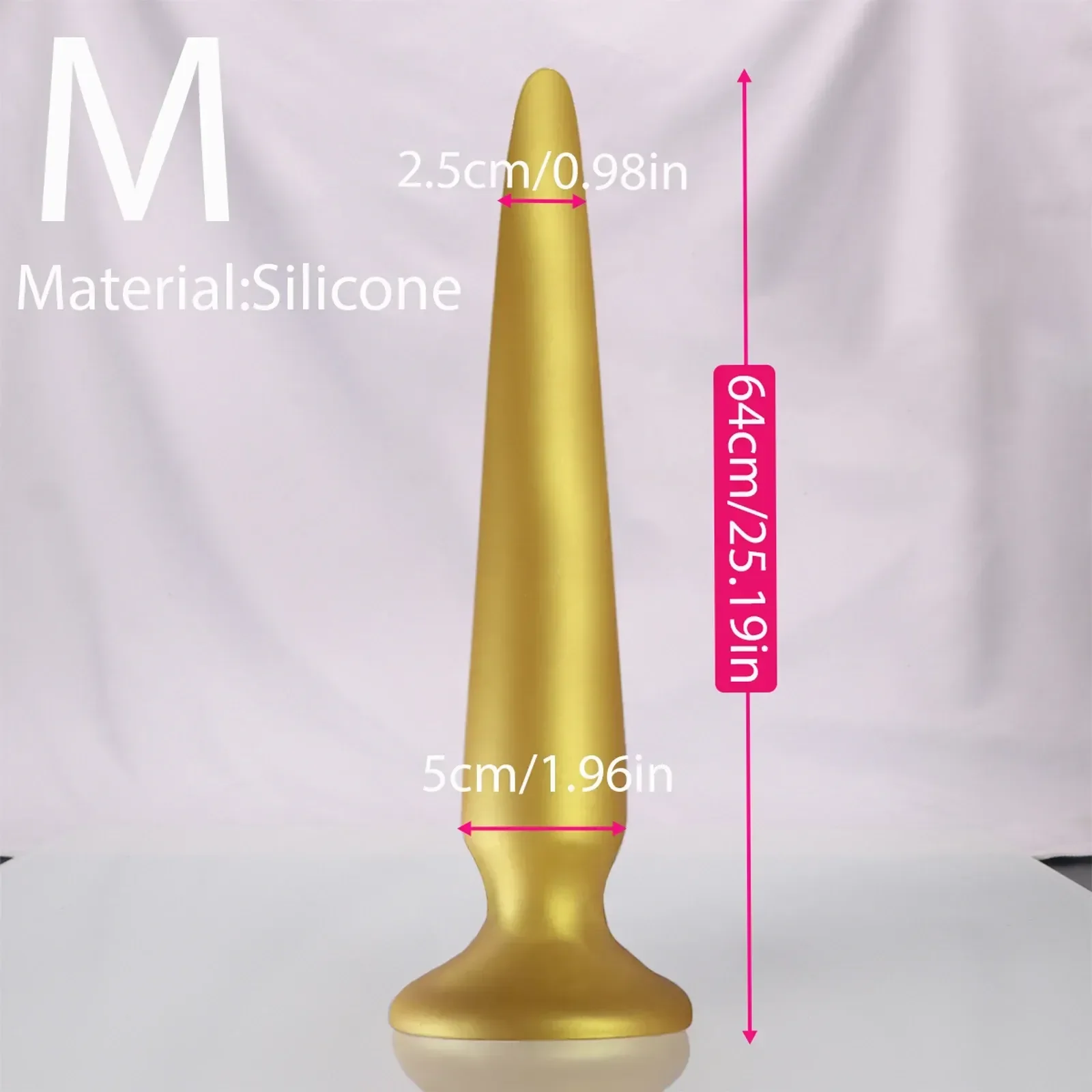 plug anal en silicone liquide ventouse