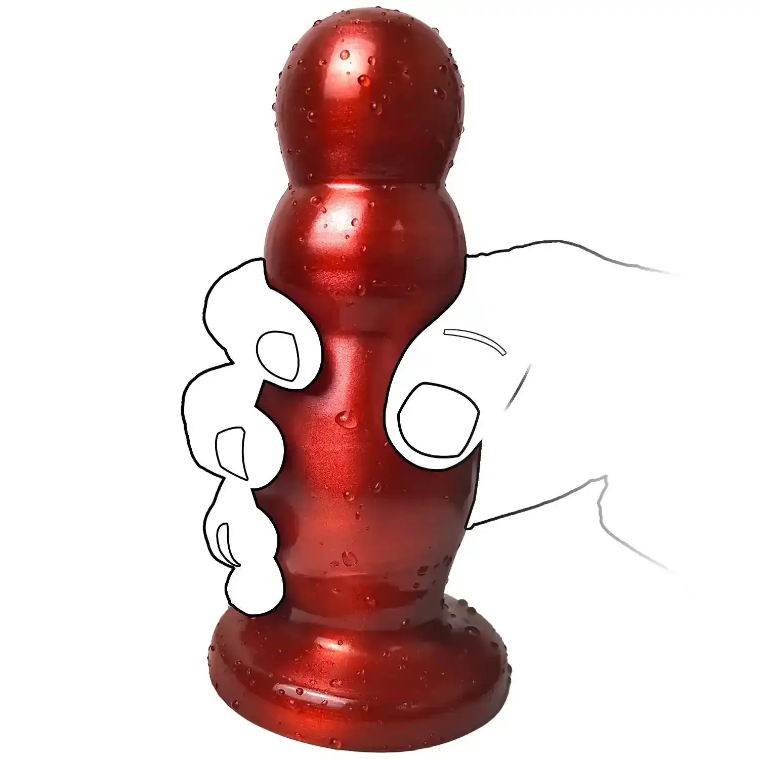 plug anal forme anatomique en pvc