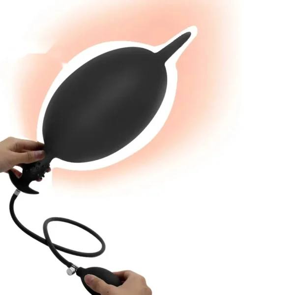 plug anal forme boule gonflable